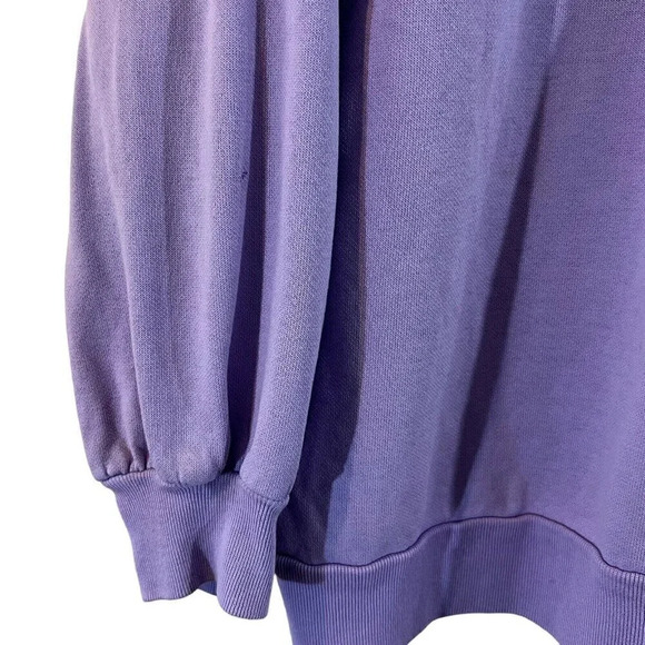 Haband Hummingbird Floral Glitter Sweater Light Purple Collared Pink Blue Knit - Picture 6 of 12